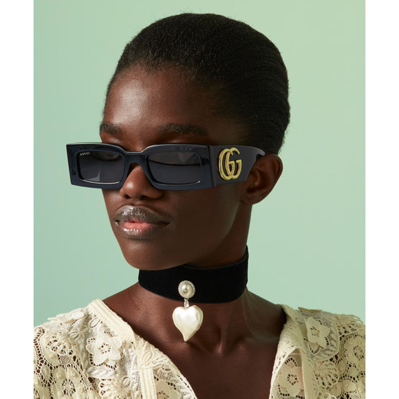 NEW Gucci GG1425S Black Marmont Sunglasses $505